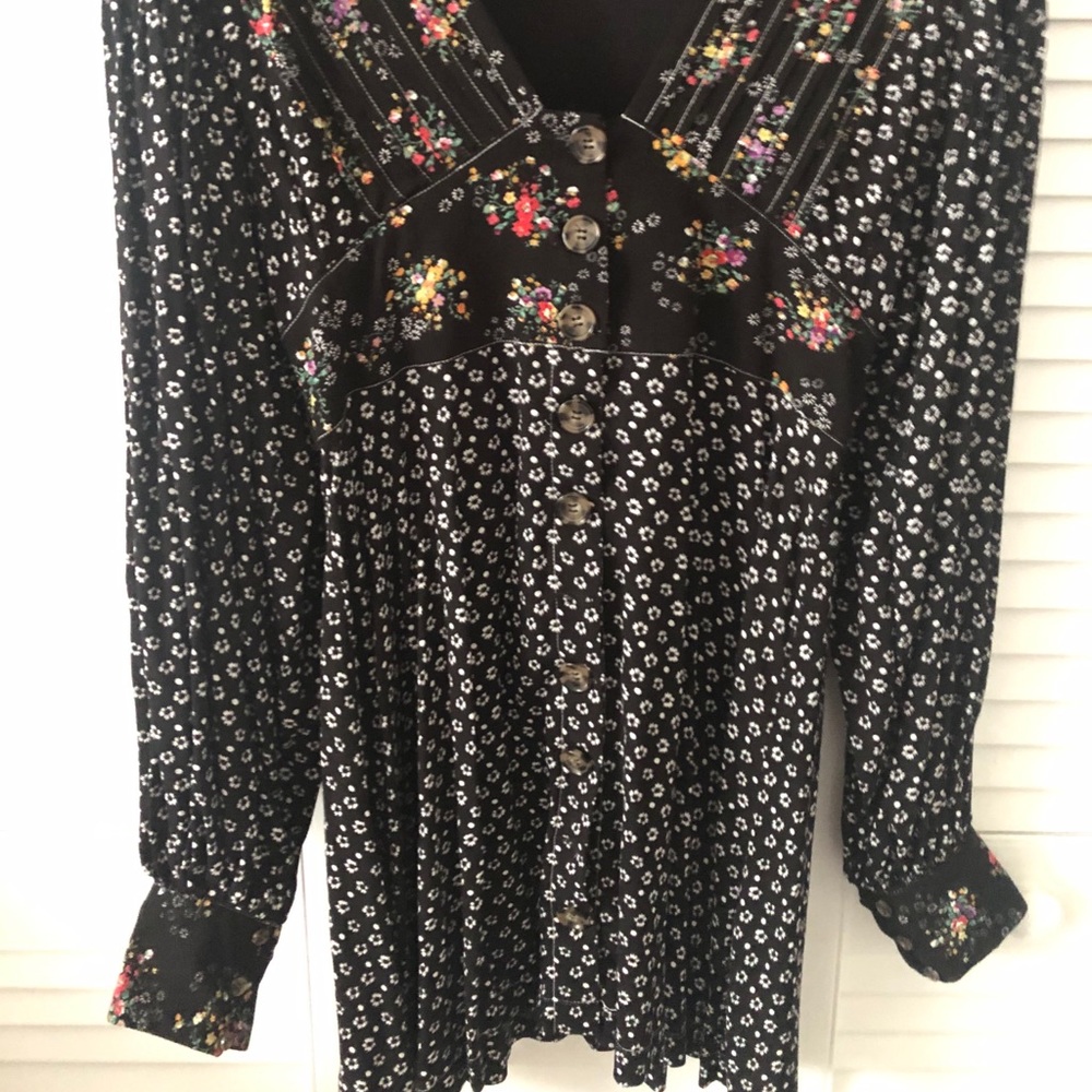 Free people floral mini dress
